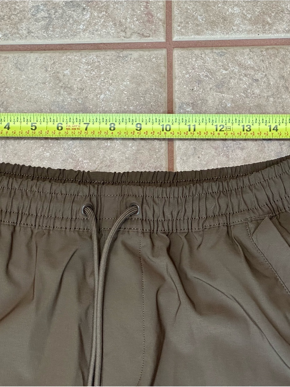 Stone Falcon Brown Cargo Joggers Pants Men's Medium Stretch Nylon Cinch A8-068 - Picture 12 of 16